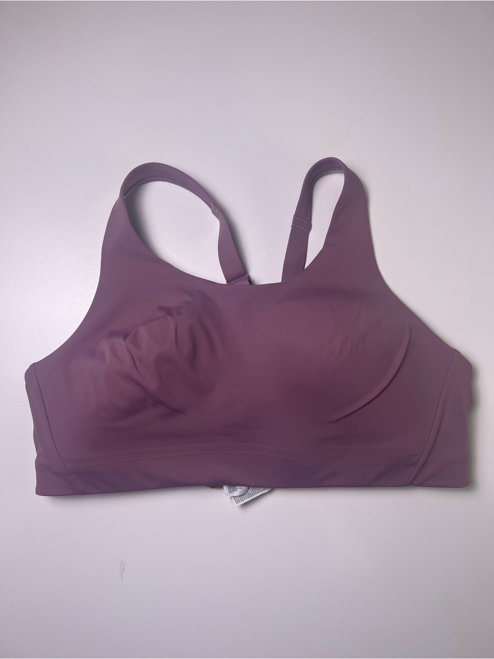 Athleta Advance Bra Purple 38C High Support Wireless Racerback Hook & Eye